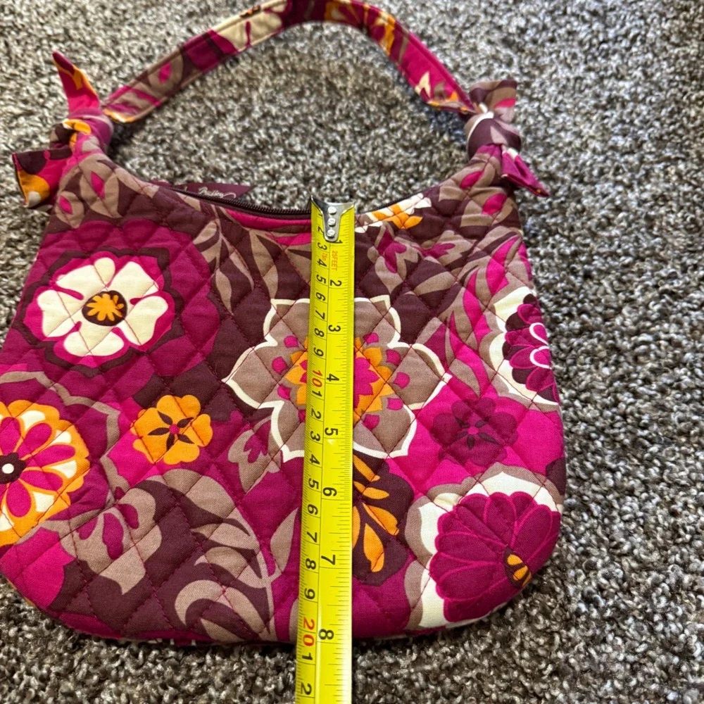 Vera Bradley Floral bow Quilted Shoulder‎ Bag Handbag Pink Brown Olivia Carnaby